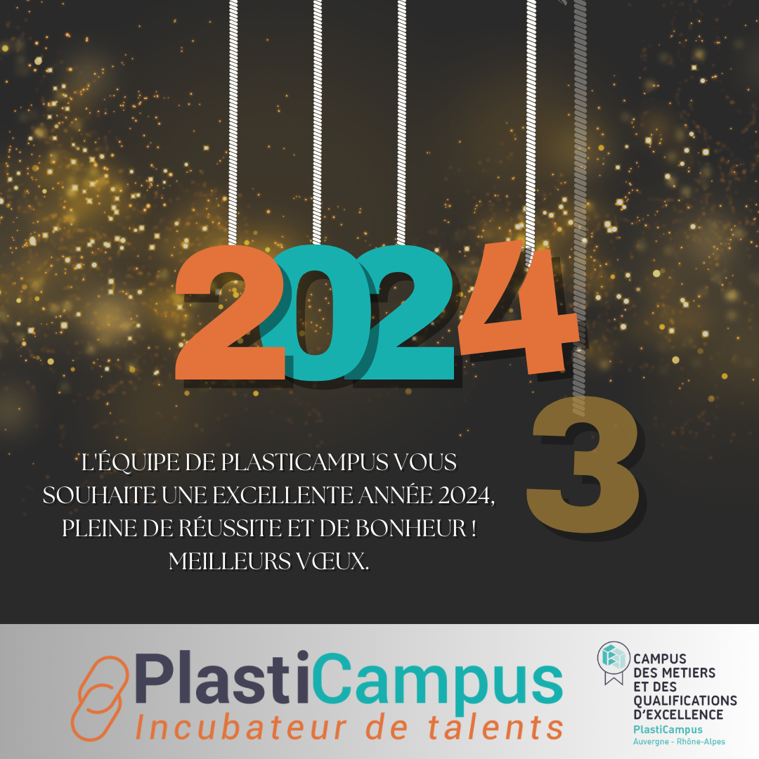 Plasticampus vous présente ses meilleurs voeux pour l'année 2024
