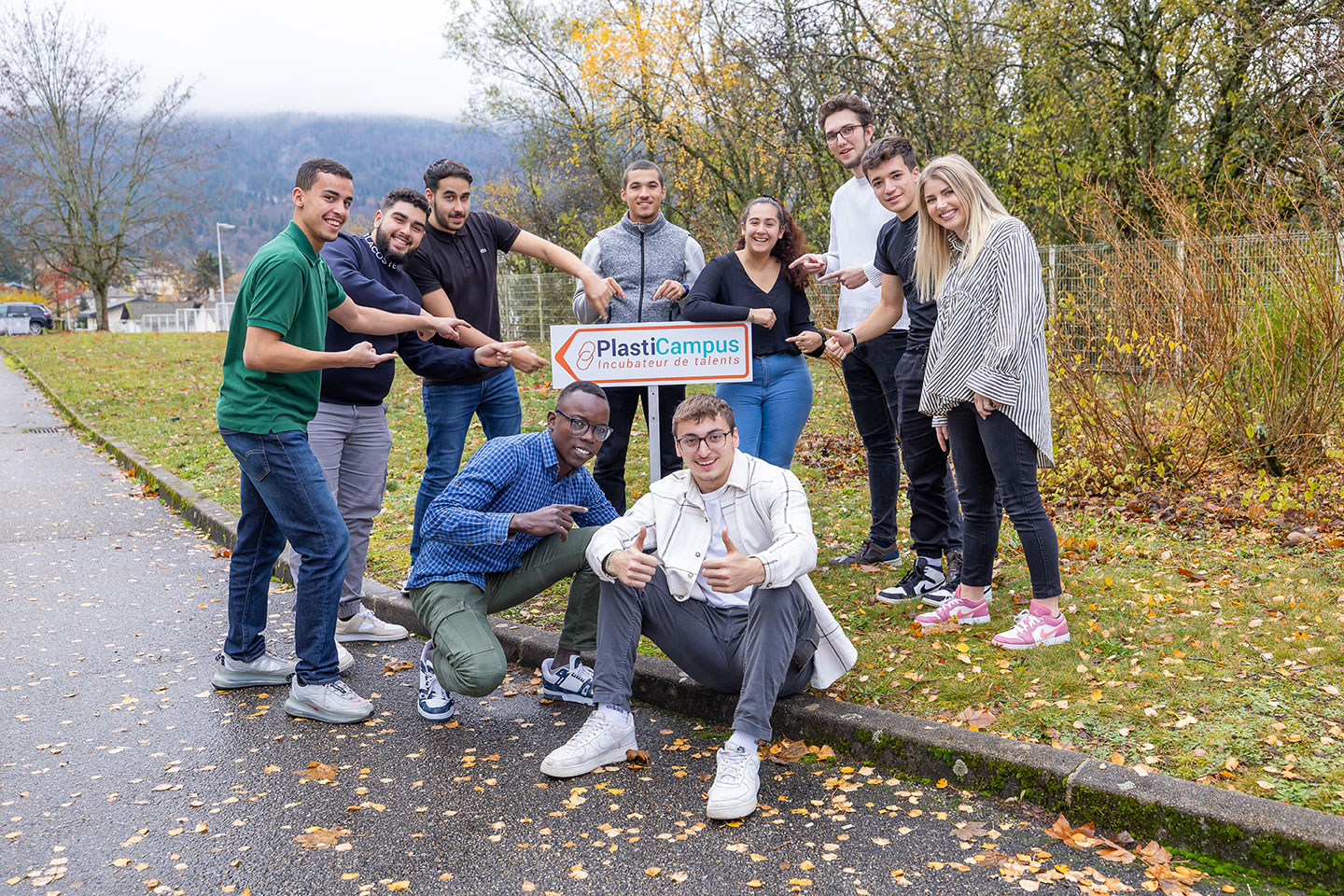 Etudiants campus métier Oyonnax